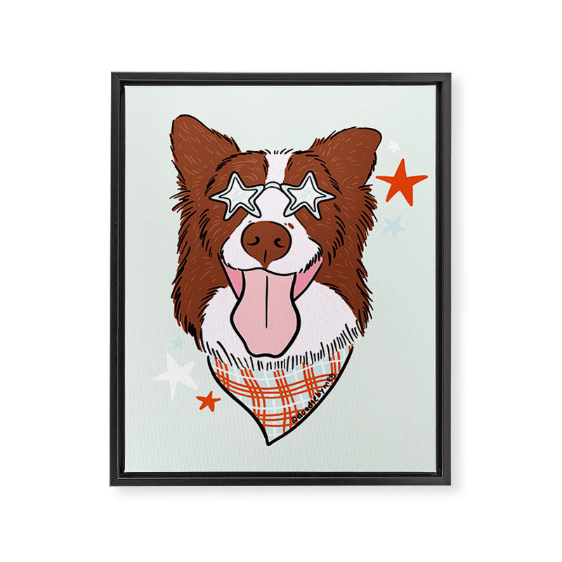 Star Dog Framed Canvas Print Gallery Image 8