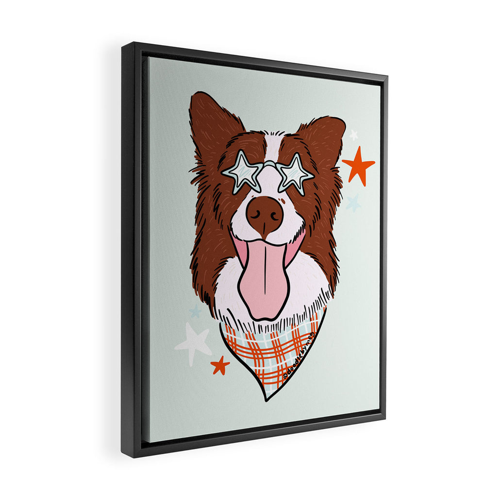 Star Dog Framed Canvas Print Gallery Image 2
