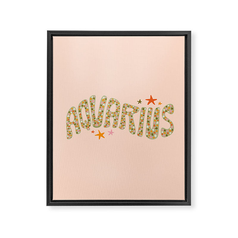 Starry Aquarius Framed Canvas Print Gallery Image 8