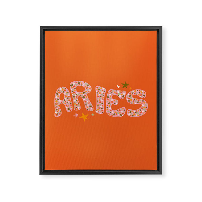 Starry Aries Framed Canvas Print Gallery Image 1
