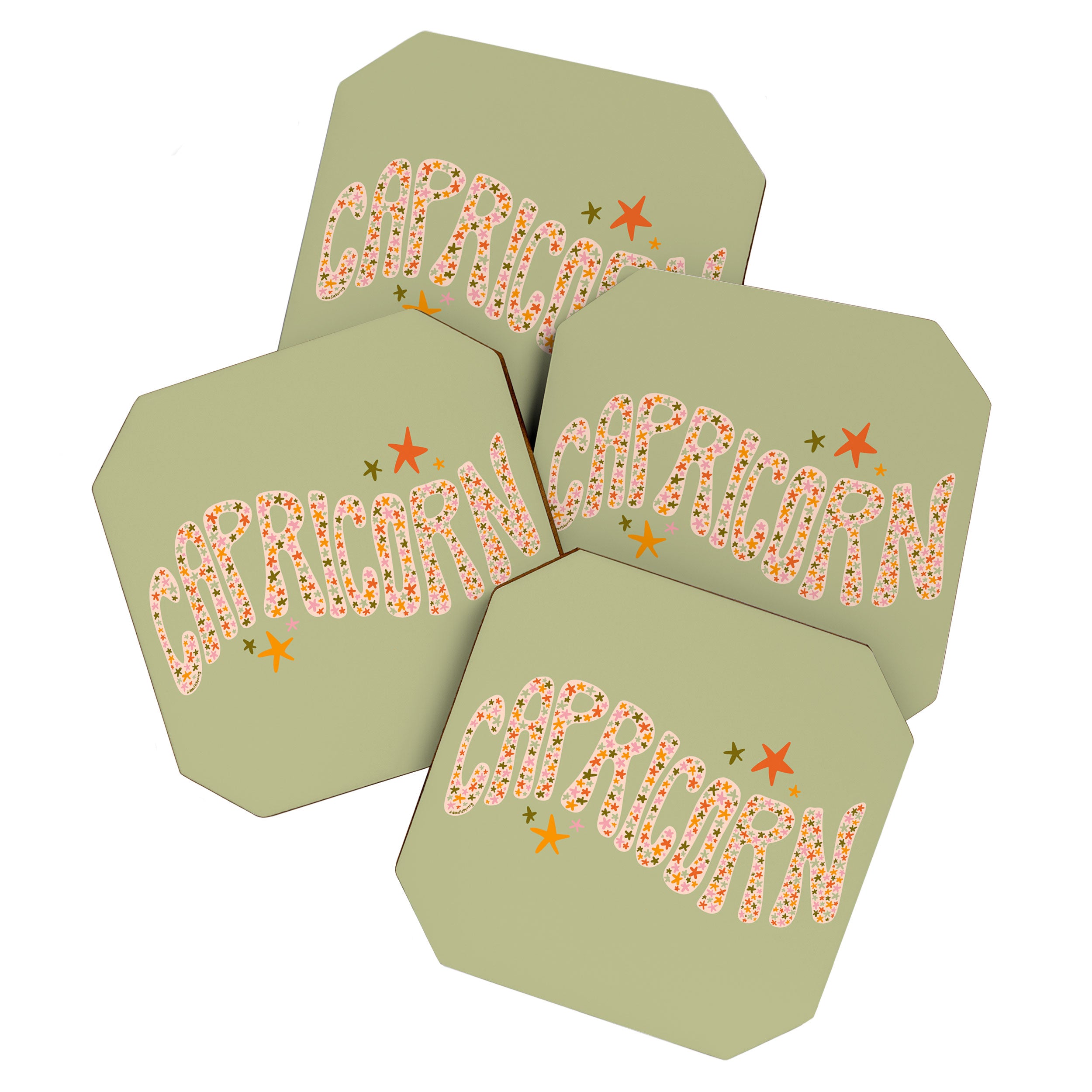 Starry Capricorn Coaster Gallery Image 1