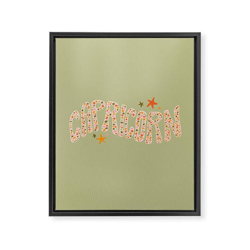 Starry Capricorn Framed Canvas Print Gallery Image 8