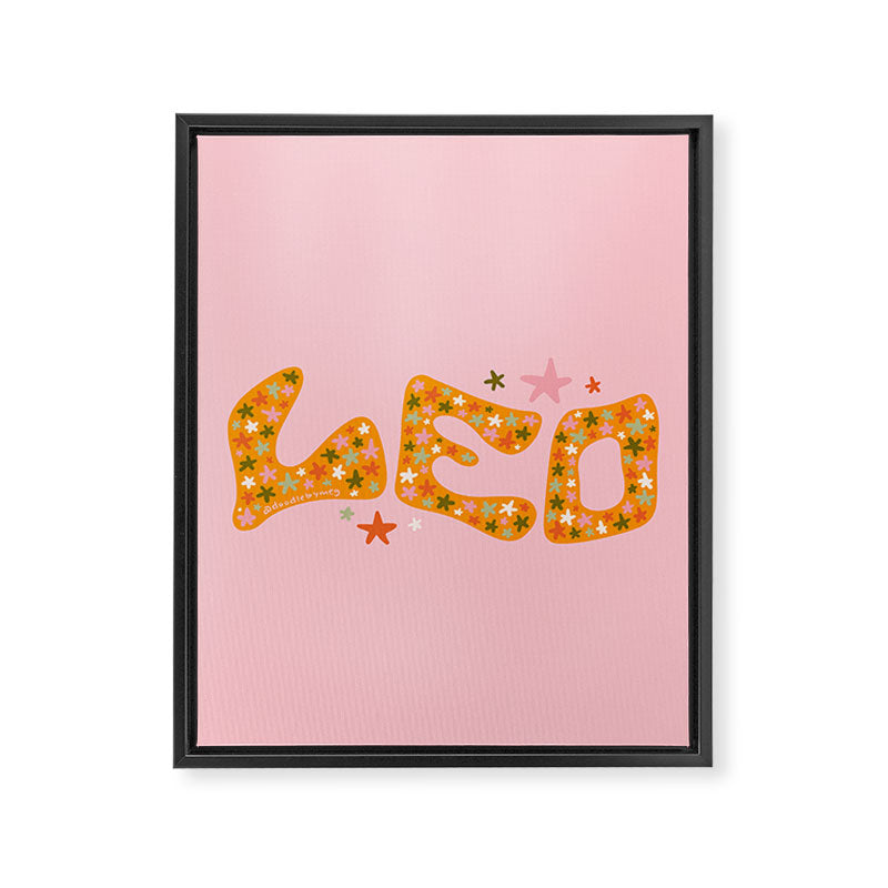 Starry Leo Framed Canvas Print Gallery Image 8
