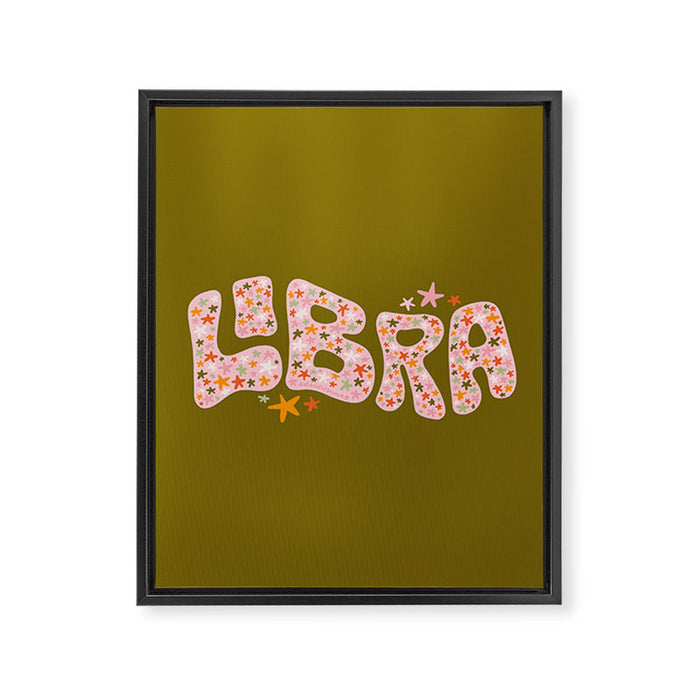 Starry Libra Framed Canvas Print Gallery Image 1