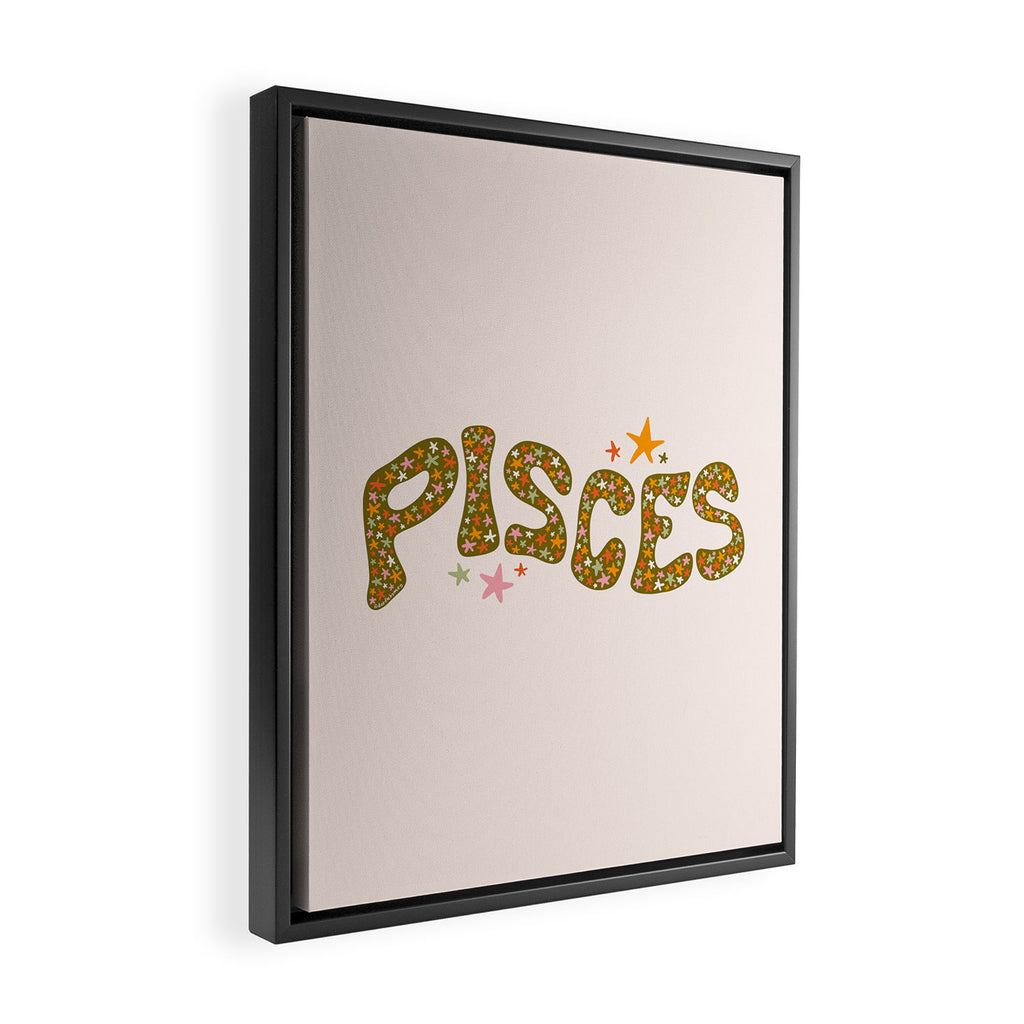 Starry Pisces Framed Canvas Print Gallery Image 2