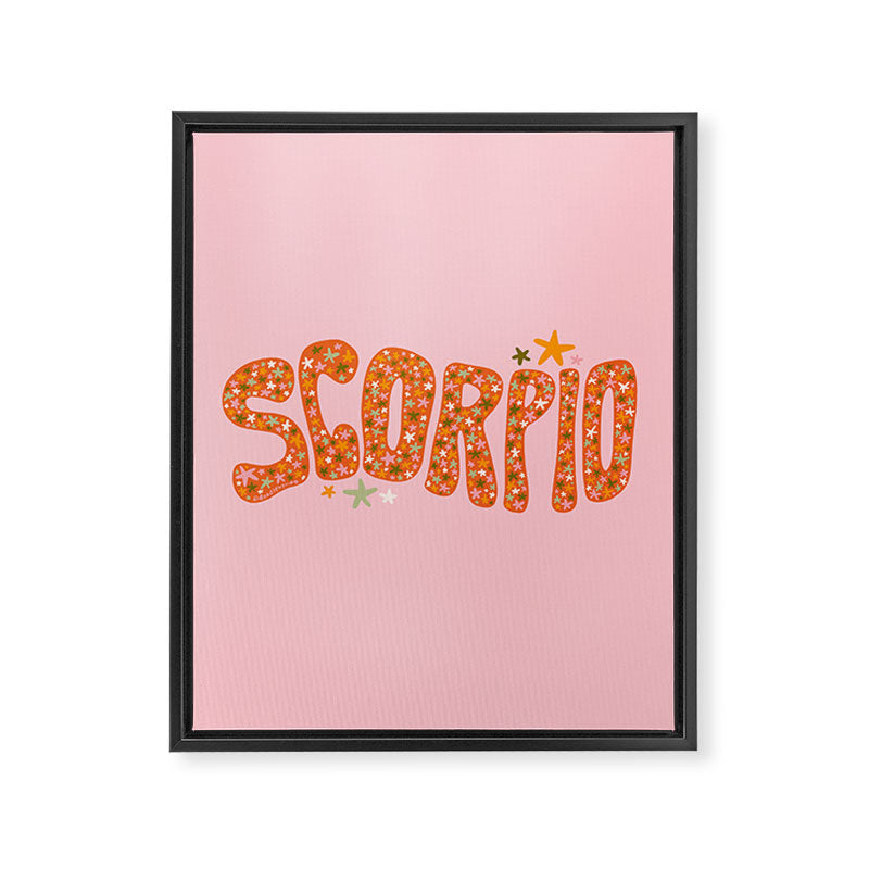 Starry Scorpio Framed Canvas Print Gallery Image 8