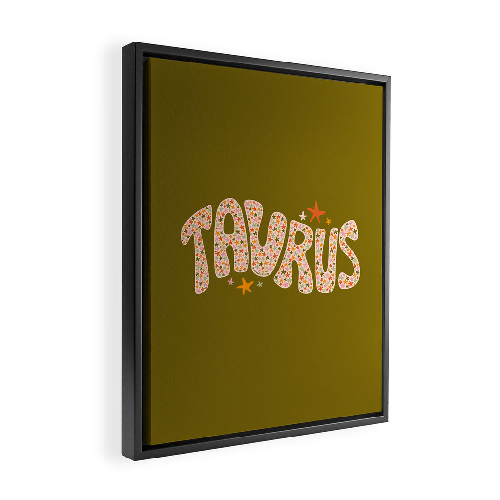 Starry Taurus Framed Canvas Print Gallery Image 2
