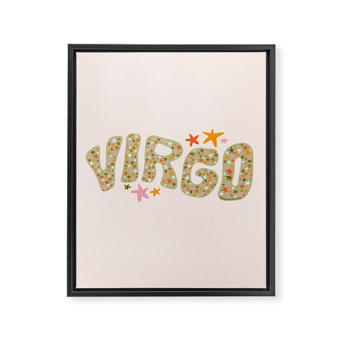 Starry Virgo Framed Canvas Print Gallery Image 1