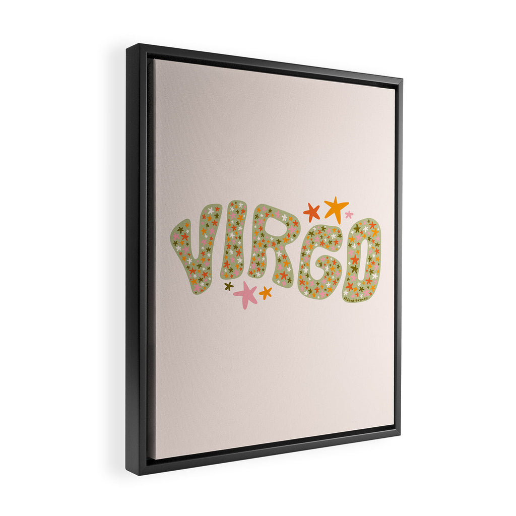 Starry Virgo Framed Canvas Print Gallery Image 2