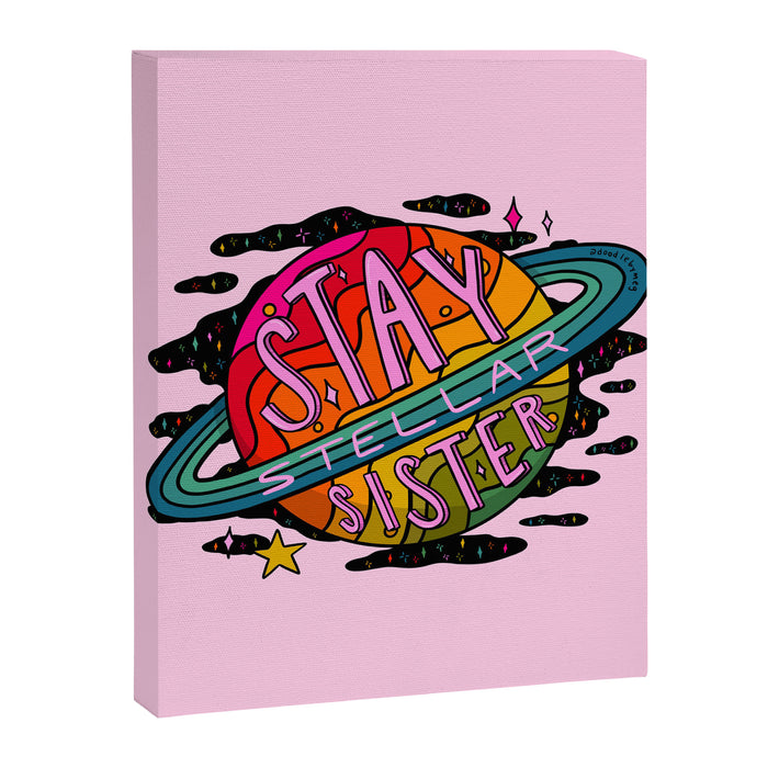 Stay Stellar Sister Canvas Print Gallery Image 1