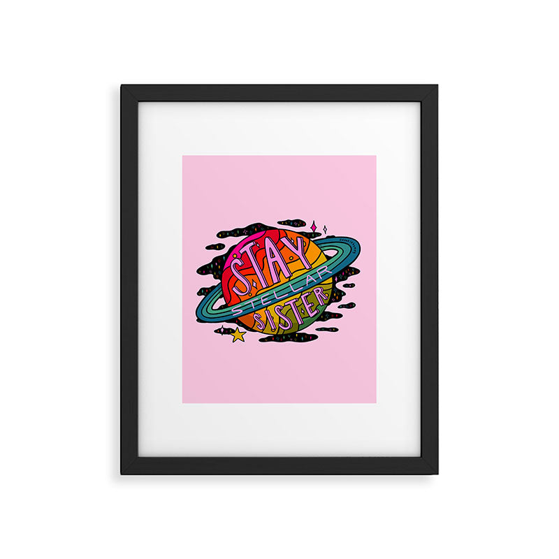 Stay Stellar Sister Framed Art Print Gallery Image 6