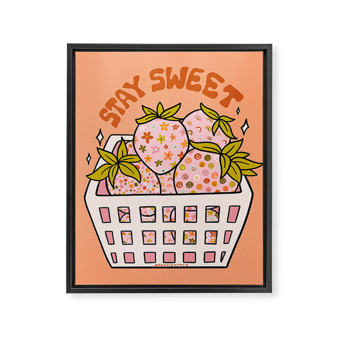 Stay Sweet Framed Canvas Print Gallery Image 1