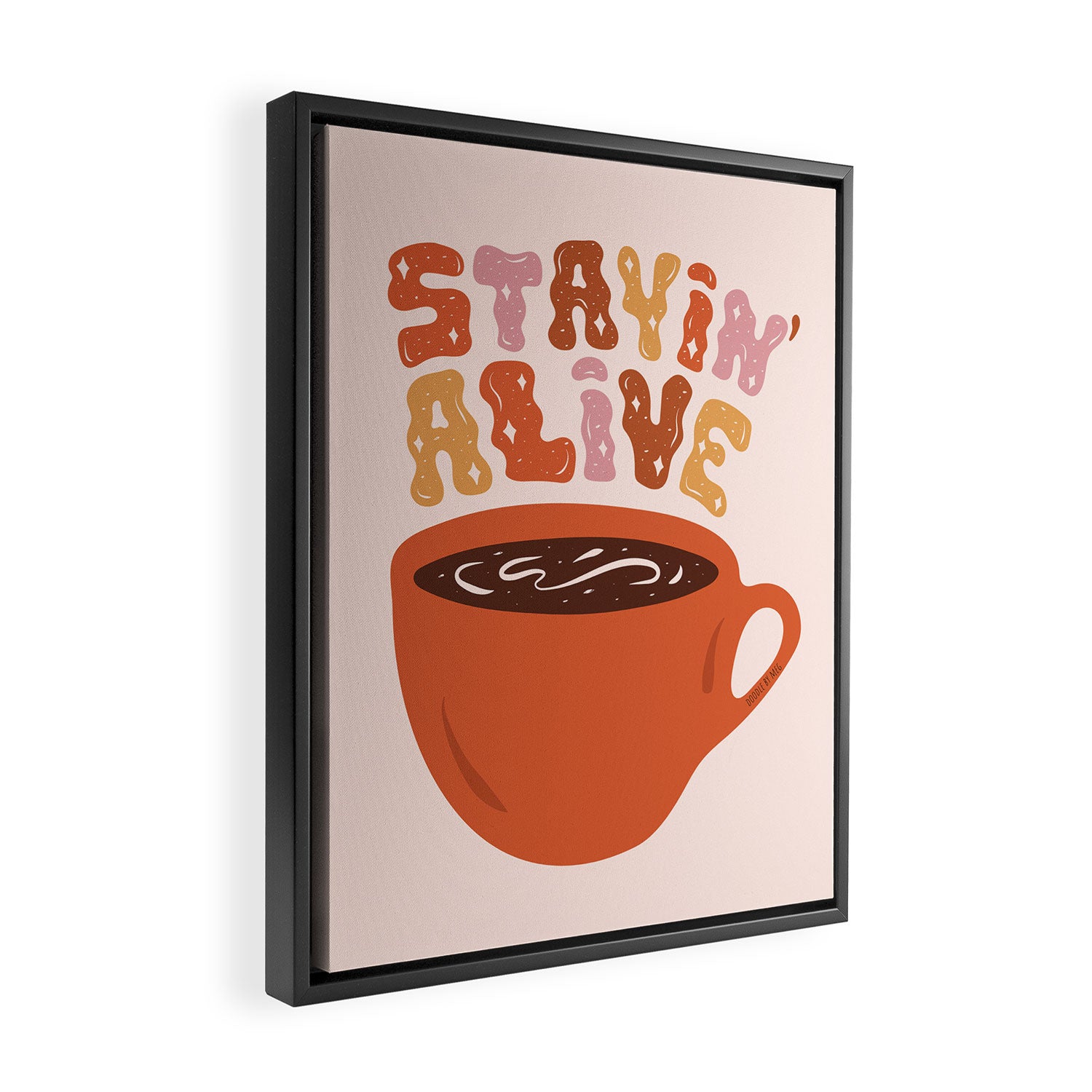 Stayin' Alive Framed Canvas Print Gallery Image 2