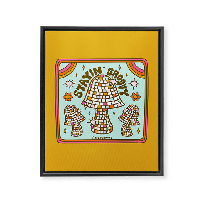 Stayin' Groovy Framed Canvas Print Gallery Image 1