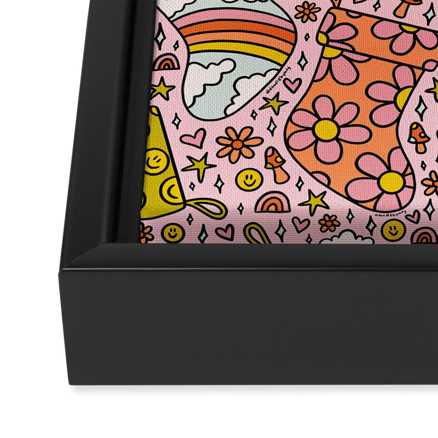 Stocking Print Framed Canvas Print Gallery Image 3