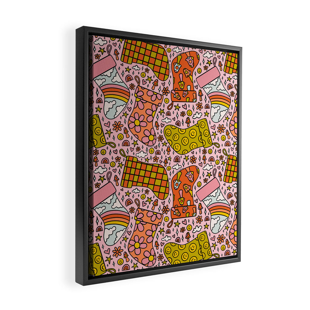 Stocking Print Framed Canvas Print Gallery Image 2