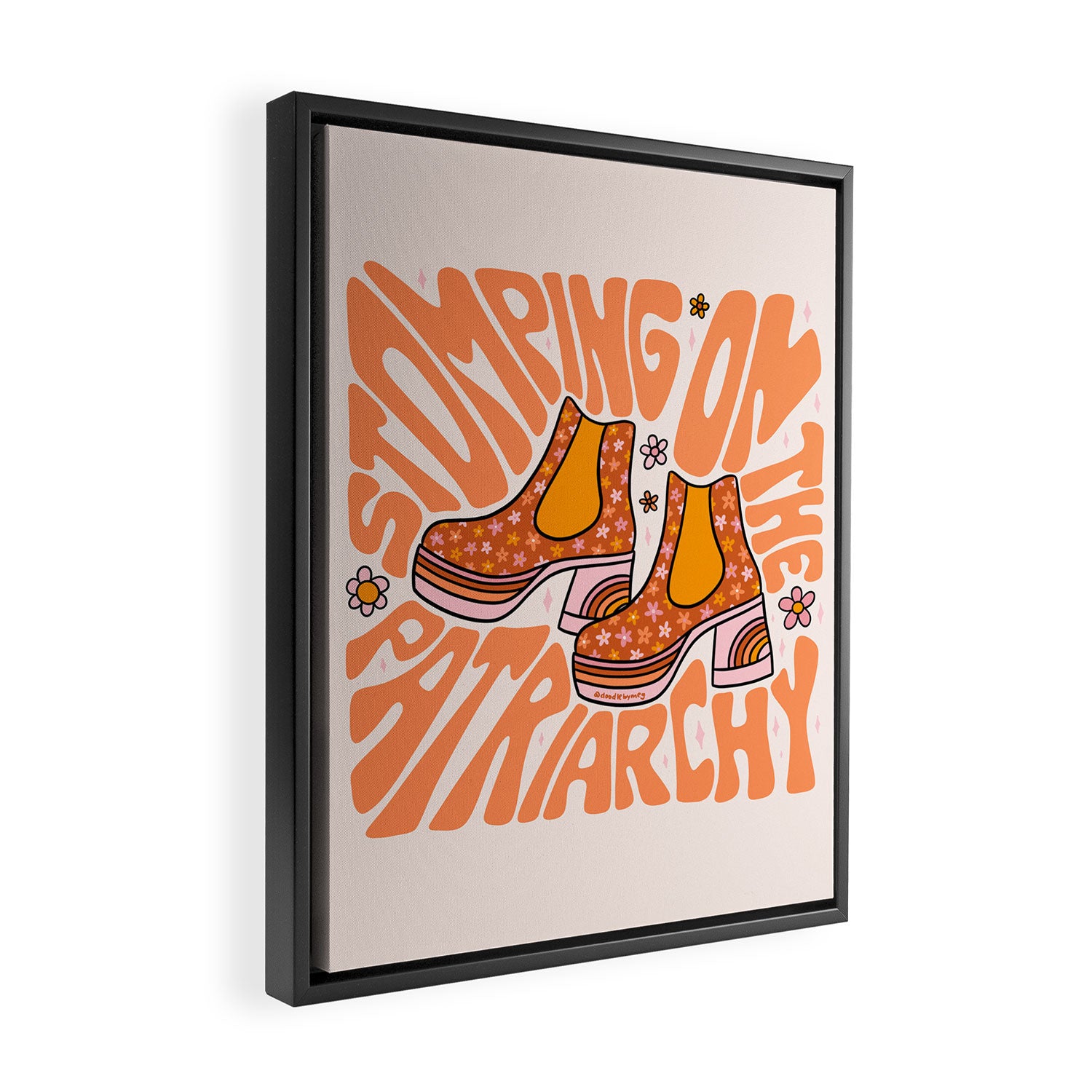 Stomping On The Patriarchy Framed Canvas Print Gallery Image 2