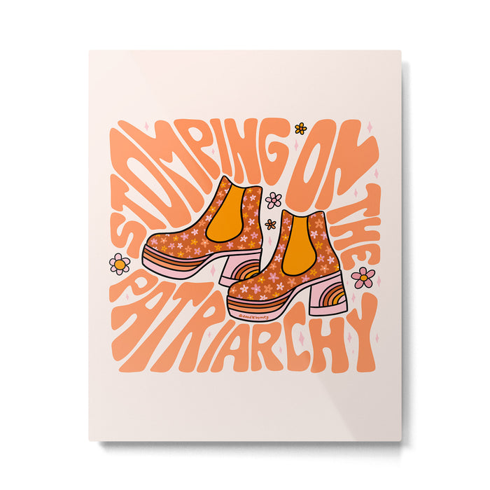 Stomping On The Patriarchy Metal Print Gallery Image 1