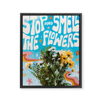 Stop and Smell the Flowers Framed Canvas Print Gallery Image 6