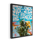 Stop and Smell the Flowers Framed Canvas Print Gallery Image 2