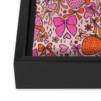 Strawberries and Bows Print Framed Canvas Print Gallery Image 3