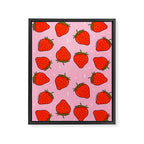 Strawberry Print Framed Canvas Print Gallery Image 8
