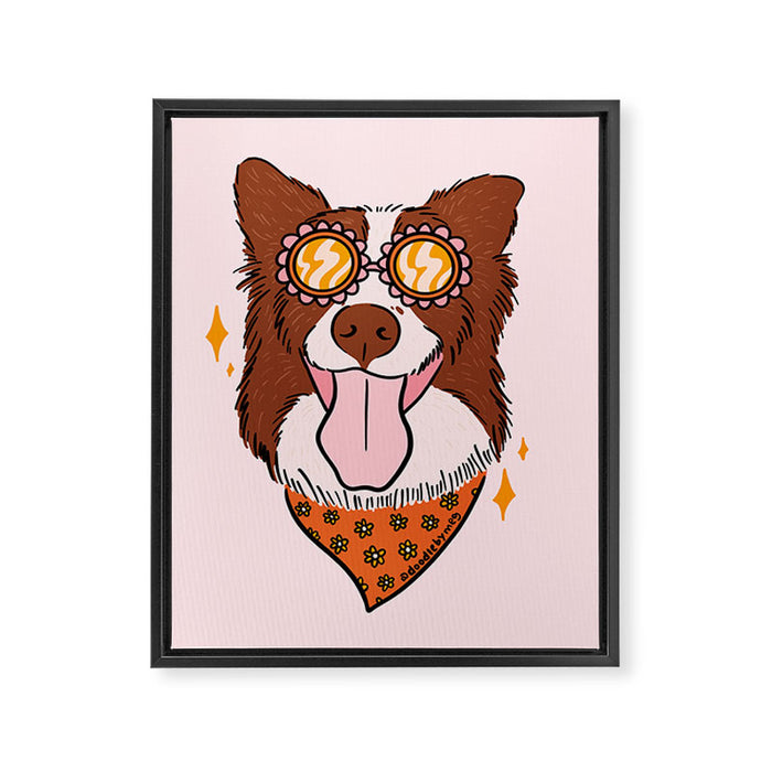 Summer Dog Framed Canvas Print Gallery Image 1