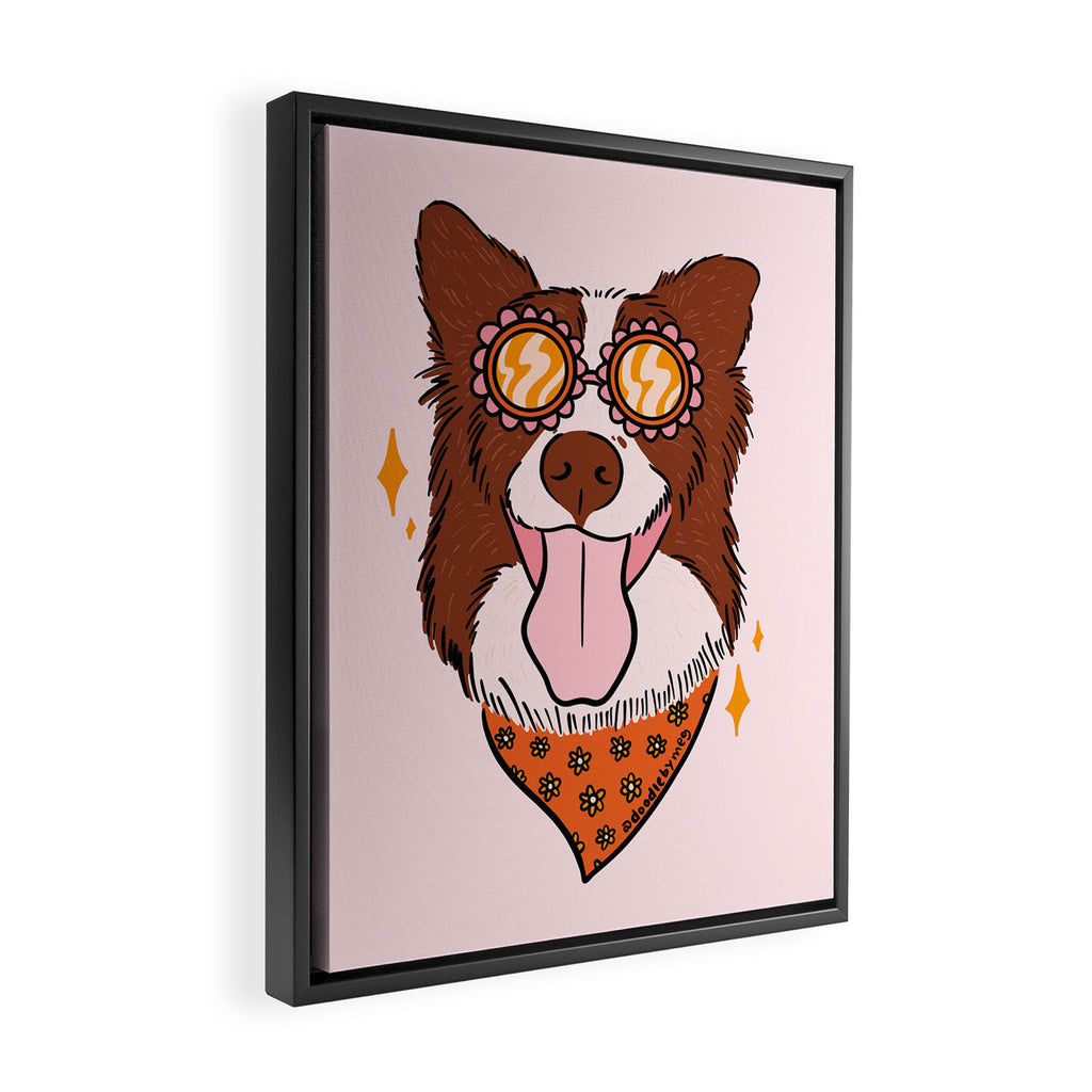 Summer Dog Framed Canvas Print Gallery Image 2