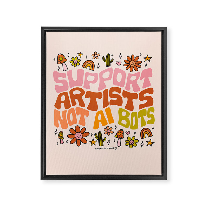 Support Artists Framed Canvas Print Gallery Image 8