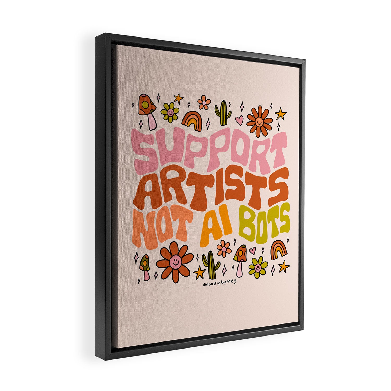 Support Artists Framed Canvas Print Gallery Image 2