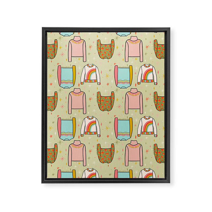 Sweater Weather Print Framed Canvas Print Gallery Image 1