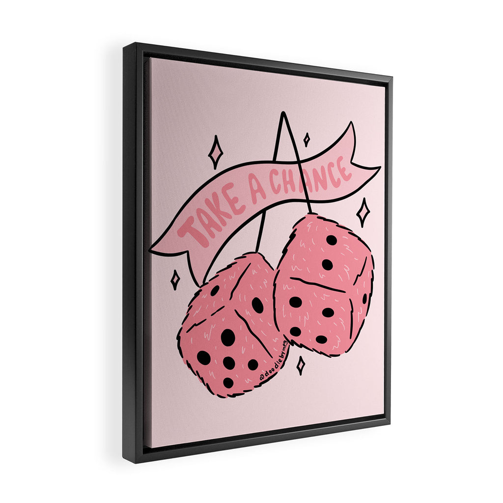 Take A Chance Framed Canvas Print Gallery Image 2