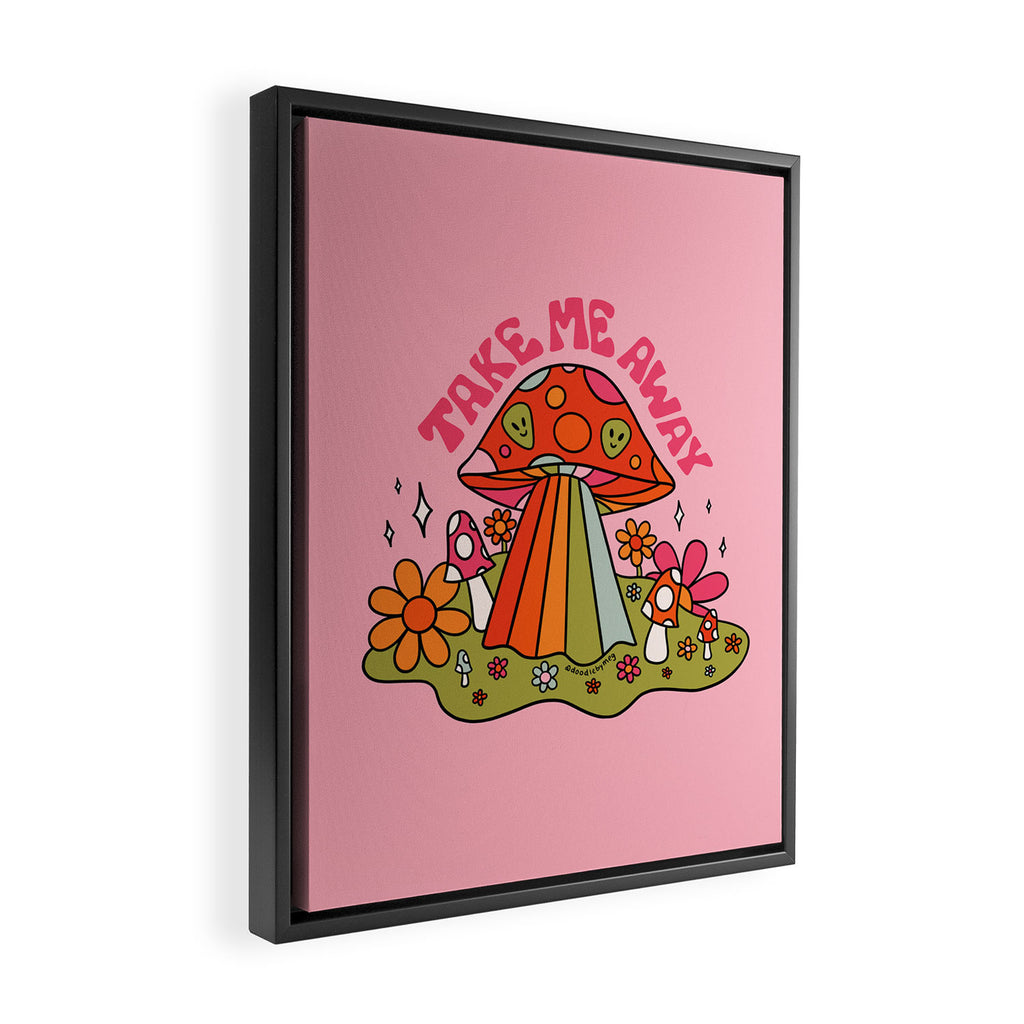 Take Me Away UFO Framed Canvas Print Gallery Image 2