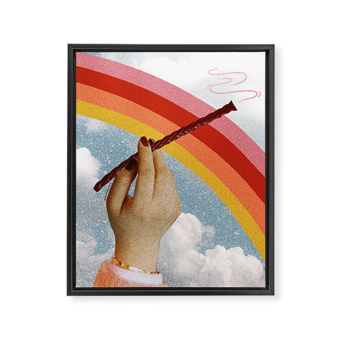 Take the Edge Off Framed Canvas Print Gallery Image 1