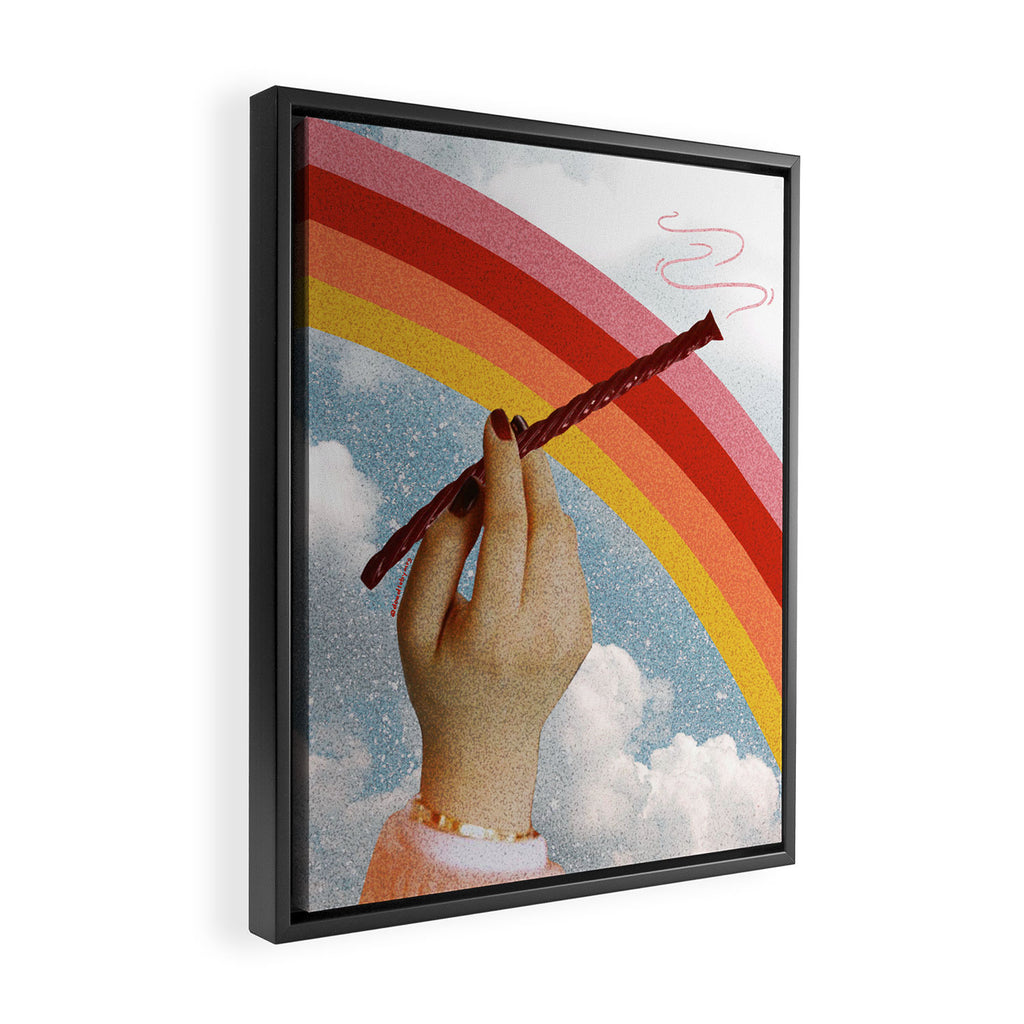 Take the Edge Off Framed Canvas Print Gallery Image 2