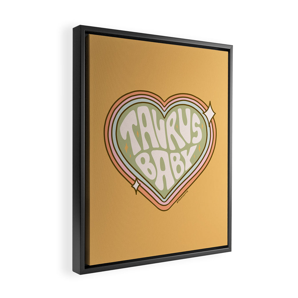 Taurus Baby Framed Canvas Print Gallery Image 2