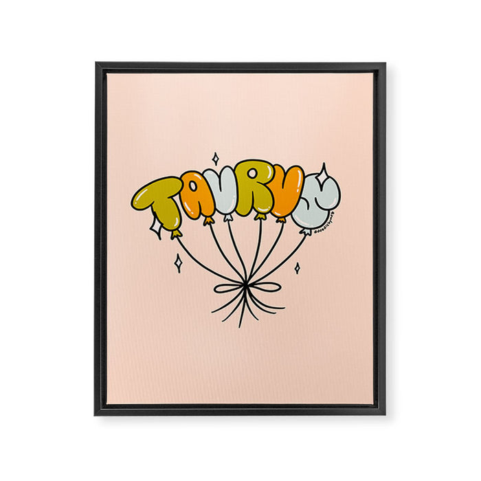Taurus Balloons Framed Canvas Print Gallery Image 1