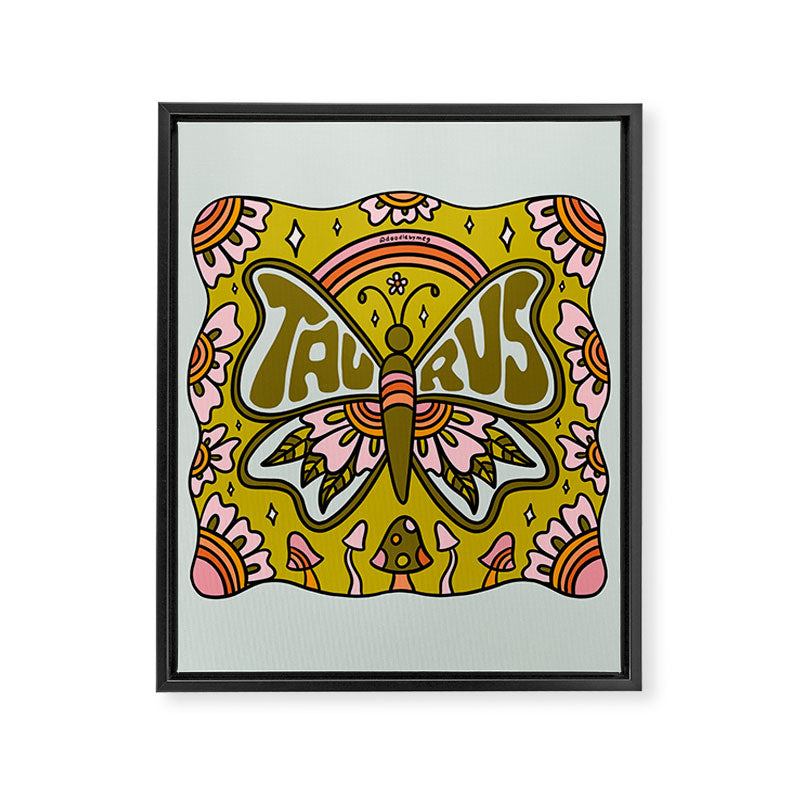 Taurus Butterfly Framed Canvas Print Gallery Image 8