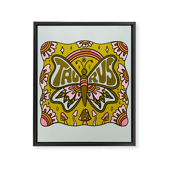 Taurus Butterfly Framed Canvas Print Gallery Image 1