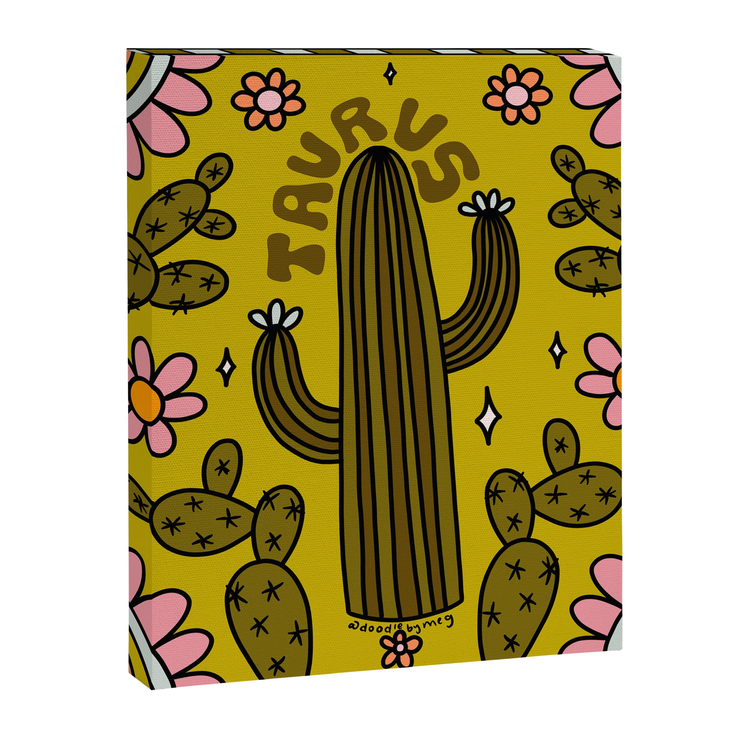 Taurus Cactus Canvas Print Gallery Image 8