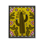 Taurus Cactus Framed Canvas Print Gallery Image 8