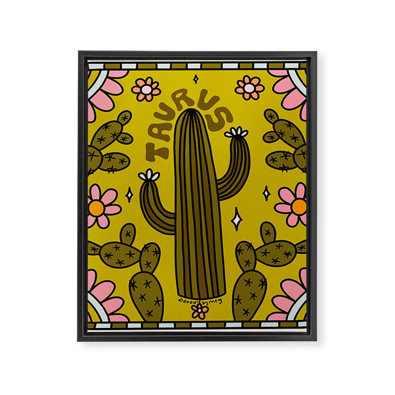 Taurus Cactus Framed Canvas Print Gallery Image 8