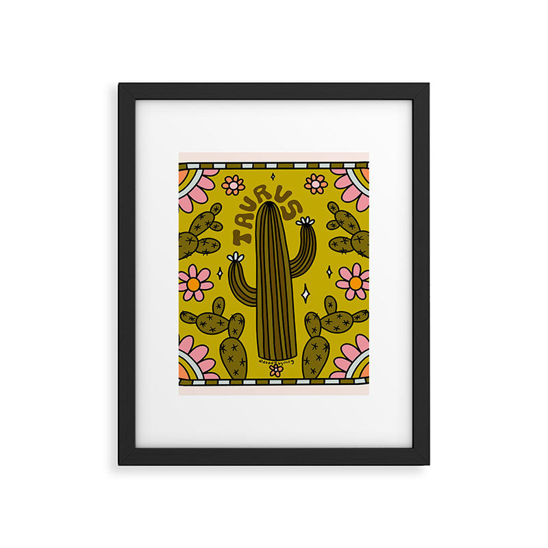 Taurus Cactus Framed Art Print Gallery Image 6