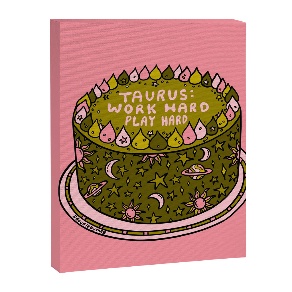 Taurus Cake Canvas Print Gallery Image 8