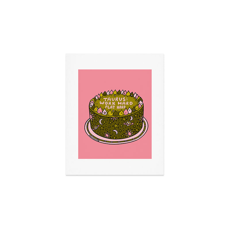 Taurus Cake Art Print Gallery Image 1
