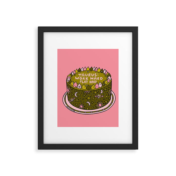 Taurus Cake Framed Art Print Gallery Image 1