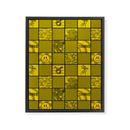 Taurus Checkered Print Framed Canvas Print Gallery Image 8