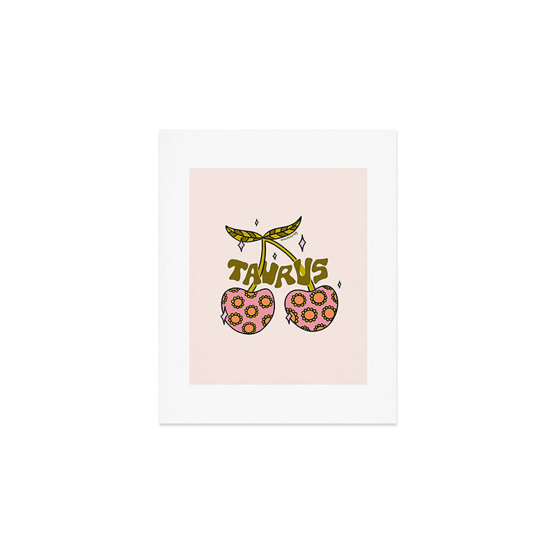 Taurus Cherries Art Print Gallery Image 1