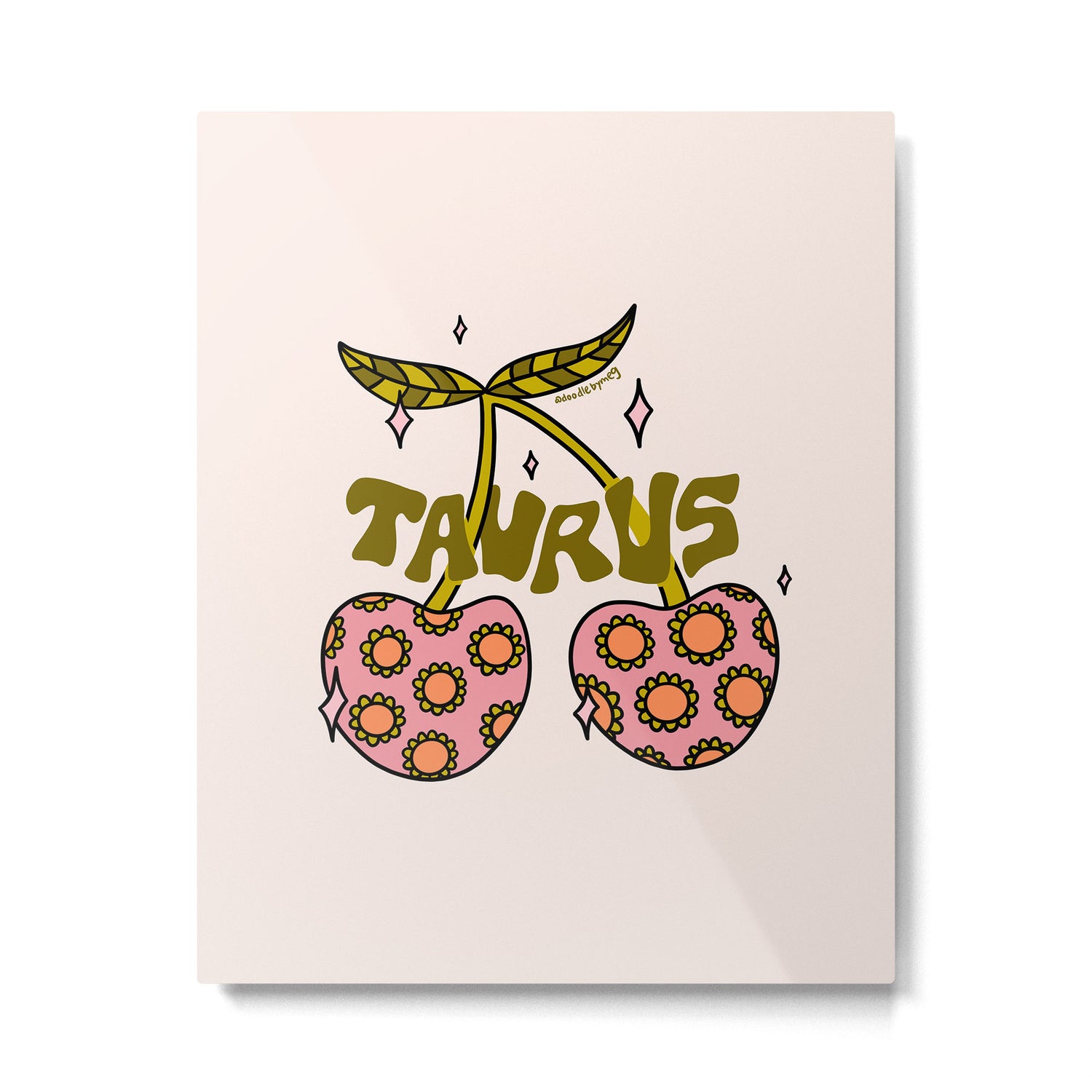 Taurus Cherries Metal Print Gallery Image 6