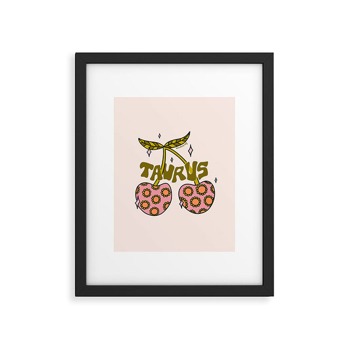 Taurus Cherries Framed Art Print Gallery Image 1